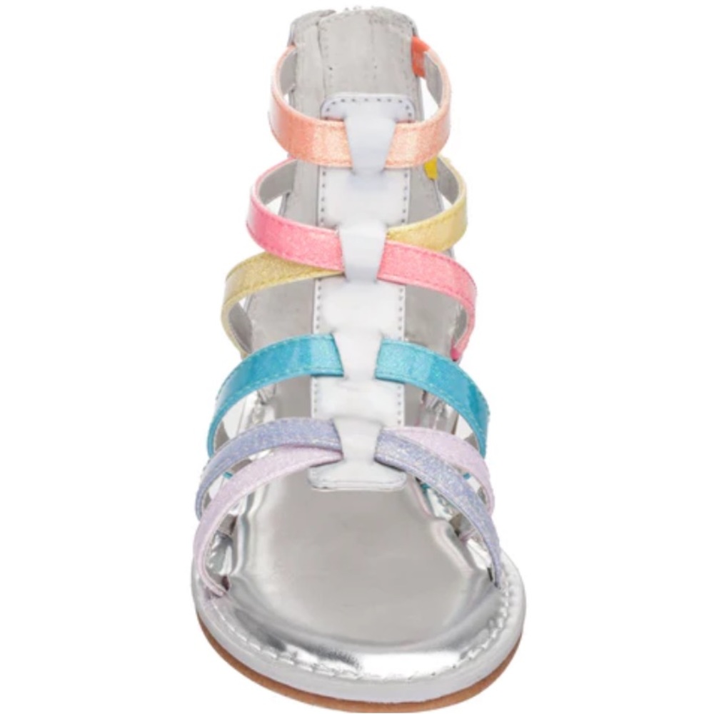 NINA girls Krisalyn Rainbow Glitter Sandal